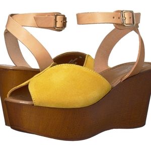 Seychelles "Laugh More" Suede Wedge Sandals